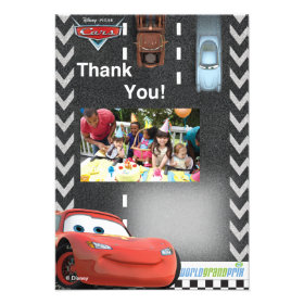 Cars Birthday Thank You Cards Personalized Invite