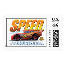 Cars' Lightning McQueen "I Am Speed" Disney Postage Stamp