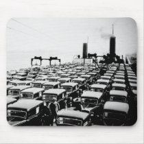 Cars Loaded onto Freighter Mouse Pads