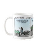 Another Keeping Up With Jones comic strip from Rob Campbell Cars out to get the bikes! mugs