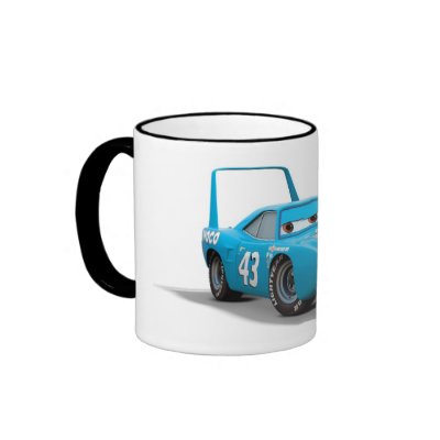 Cars Strip "The King" Weathers Dinoco race car mugs