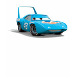 Cars Strip "The King" Weathers Dinoco race car