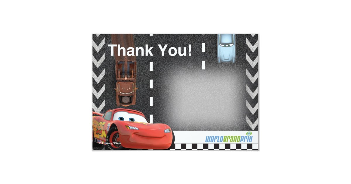 Cars Thank You Cards Zazzle