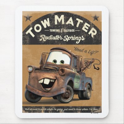 Cars' Tow Mater Disney mousepads