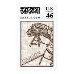 Carson Monogram Wheat stamp