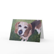 Carson the Beagle Greeting Card