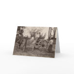 Cart pulled by two oxen at Mandalay, Burma Greeting Card