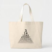 Carta del pi -- Regalos y camisetas de la matemáti Bolsas De Mano