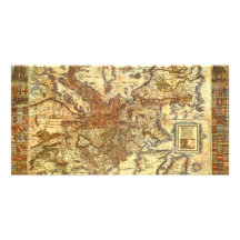 Carta Itineraria Europae by Waldseemüller 1520 Photo Card Template