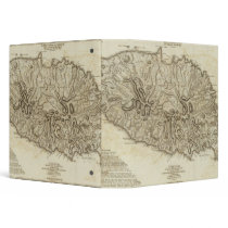Carte de l'Isle de la Grenade 3 Ring Binder