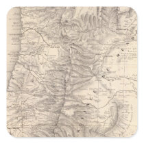 Carte, Province de Mendoza, the Araucan�a Square Sticker