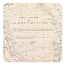 Carte, Province of Santiago del Estero Square Sticker