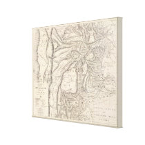 Carte, provinces of Salta in Jujuy Gallery Wrapped Canvas