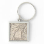 Carte, provinces of Salta in Jujuy Keychain