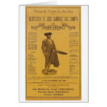 Cartel para la despedida del torero - Seville cards