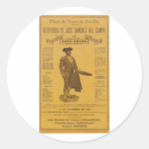 Cartel para la despedida del torero - Seville Sticker