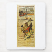 Cartel Toros Barcelona - Bullfighting Matador Mousepad