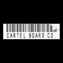 Cartel white Barcode Sticker bumper stickers