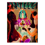 carteles offering postcards