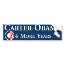 Carter Obama - 4 more years bumpersticker