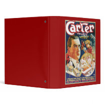 Carter The Great Vintage Magician Advertisement 3 Ring Binders