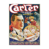 Carter The Great Vintage Magician Advertisement Postcards