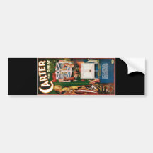 Carter The Great ~ Weird Wizard Vintage Magic Act Bumper Sticker