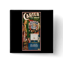 Carter The Great ~ Weird Wizard Vintage Magic Act Pin
