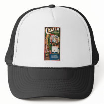 Carter The Great ~ Weird Wizard Vintage Magic Act Mesh Hat