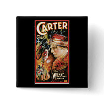 Carter The Great ~ Wizard Vintage Magic Act Pin