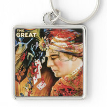 Carter The Great ~ Wizard Vintage Magic Act Keychain
