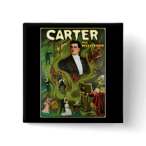 Carter The Mysterious ~  Vintage Magic Act Pins