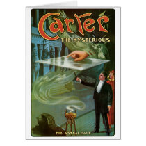 Carter The Mysterious ~  Vintage Magic Act Card