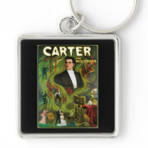 Carter The Mysterious ~  Vintage Magic Act Keychains