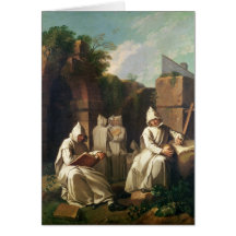 Carthusian Monks in Meditation Card