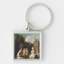 Carthusian Monks in Meditation Keychain