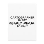 Cartographer Deadly Ninja by Night postcards