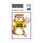 Cartoon Abrahamster Yuma Rocks Hamster Postage