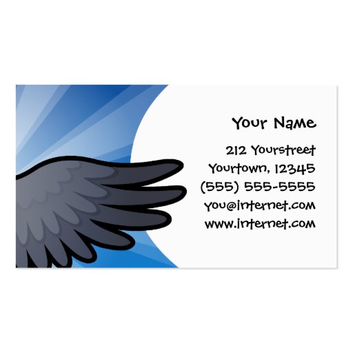 Cartoon African Grey / Amazon / Parrot Business Cards (back side)