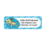 Cartoon Agility Jump Return Address Label