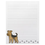 Cartoon Airedale Terrier / Welsh Terrier Letterhead Template