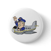 Cartoon Airplane Pin