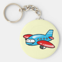 cartoon airplane key chains
