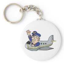 Cartoon Airplane Keychain