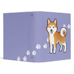 Cartoon Akita Inu / Shiba Inu binders