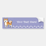 Cartoon Akita Inu / Shiba Inu Bumper Sticker