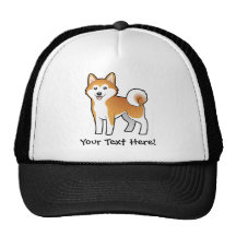 Cartoon Akita Inu / Shiba Inu Hat