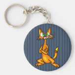 Cartoon Alley Cat Keychain