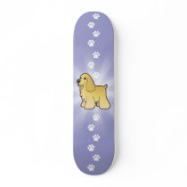 Cartoon American Cocker Spaniel Skate Deck