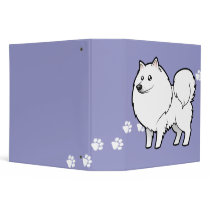 Cartoon American Eskimo Dog / German Spitz Binders